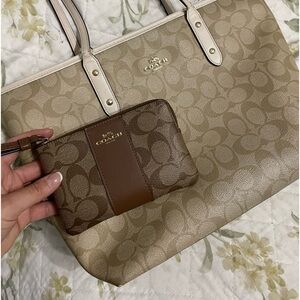 Coach bag and wristlet